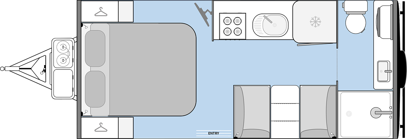 Manta Ray 16 Ft Ensuite Floorplan